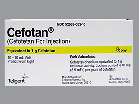 Cefotan 1 gram solution for injection