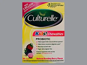 Culturelle Kids Probiotics 5 billion cell chewable tablet