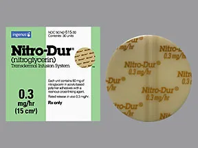 Nitro-Dur 0.3 mg/hr transdermal 24 hour patch