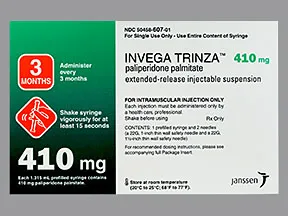 Invega Trinza 410 mg/1.32 mL intramuscular syringe