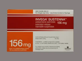 Invega Sustenna 156 mg/mL intramuscular syringe