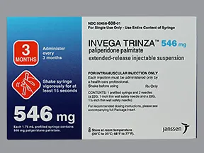 Invega Trinza 546 mg/1.75 mL intramuscular syringe