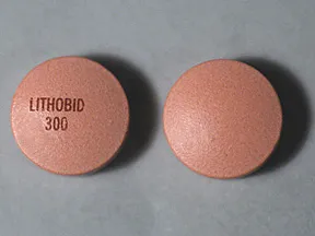 lithium carbonate ER 300 mg tablet,extended release