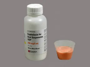 cephalexin 250 mg/5 mL oral suspension