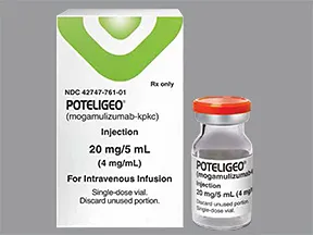 Poteligeo 4 mg/mL intravenous solution