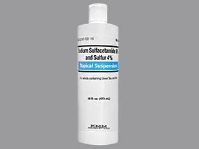 sulfacetamide sodium-sulfur 8 %-4 % topical suspension