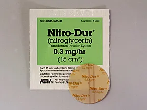 nitro-dur patch dosage