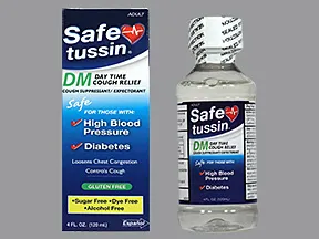 Safe Tussin DM 10 mg-100 mg/5 mL oral liquid