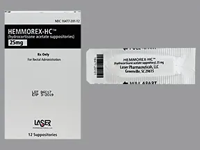 Hemmorex-HC 25 mg rectal suppository