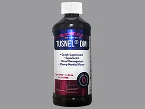 Tusnel DM 10 mg-20 mg-400 mg/5 mL oral liquid