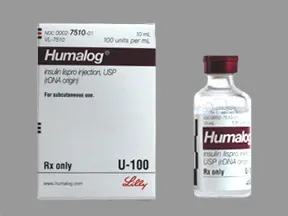 Humalog U-100 Insulin 100 unit/mL subcutaneous solution