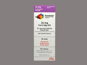 Humatrope 24 mg (72 unit) injection cartridge