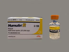Humulin R Regular U-100 Insulin 100 unit/mL injection solution