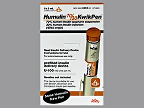 Humulin 70/30 U-100 Insulin KwikPen 100 unit/mL subcutaneous