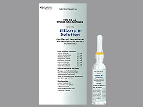 Elliotts B (PF) 73 mg-19 mg-8 mg-3 mg/10 mL intrathecal solution