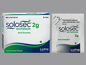 Solosec 2 gram oral DR granules in packet