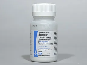 Suprax 100 mg/5 mL oral suspension