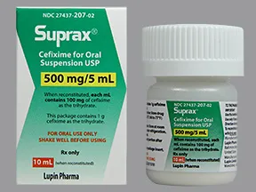 Suprax 500 mg/5 mL oral suspension