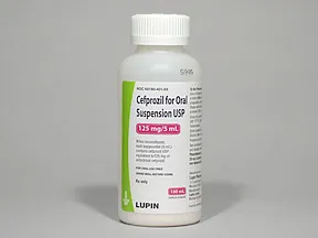 cefprozil 125 mg/5 mL oral suspension