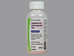 cephalexin 125 mg/5 mL oral suspension