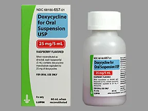 doxycycline monohydrate 25 mg/5 mL oral suspension