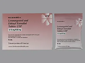 levonorgestrel 0.15 mg-ethinyl estradiol 30 mcg tablets,3 mos pack(91)
