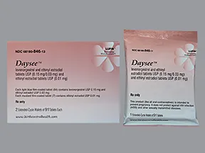 Daysee 0.15 mg-30 mcg (84)/10 mcg(7) tablets,3 month dose pack
