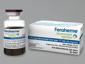 Feraheme 510 mg/17 mL (30 mg/mL) intravenous solution