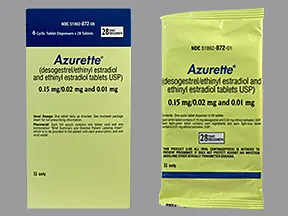 Azurette (28) 0.15 mg-0.02 mg (21)/0.01 mg (5) tablet