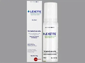 Lexette 0.05 % topical foam