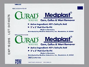 Mediplast Corn-Callus-Wart Remover 40 % topical patch