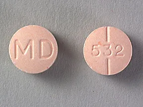 This medicine is a orange, round, partially scored, tablet imprinted with 