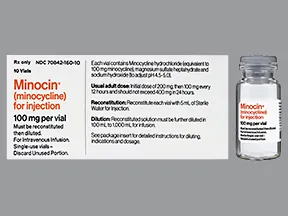 Minocin 100 mg intravenous solution