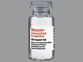 Minocin 100 mg intravenous solution