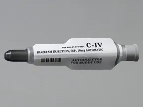 diazepam 5 mg/mL injection syringe