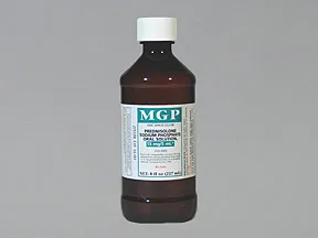 prednisolone sodium phosphate 15 mg/5 mL (3 mg/mL) oral solution
