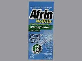 Afrin No Drip (oxymetazoline) 0.05 % nasal mist