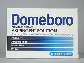 Domeboro 952 mg-1,347 mg topical powder in packet