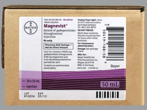 Magnevist 469.01 mg/mL (46.9 %) intravenous solution