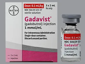 Gadavist 2 mmol/2 mL (1 mmol/mL) intravenous solution