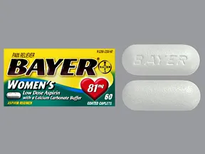 Women's Aspirin with Calcium 81 mg-300 mg calcium (777 mg) tablet