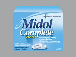Midol Complete 500 mg-60 mg-15 mg tablet