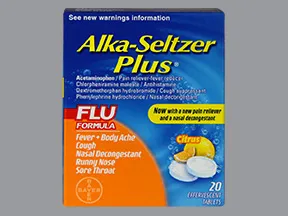 Alka-Seltzer Plus Flu 2 mg-5 mg-10 mg-250 mg effervescent tablet