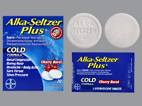 Alka-Seltzer Plus Cold (PE) 2 mg-7.8 mg-325 mg effervescent tablet