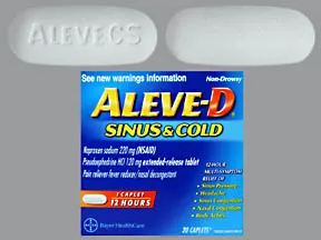 Aleve-D Sinus and Cold 220 mg-120 mg tablet,extended release