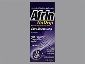 Afrin No Drip (oxymetazoline) 0.05 % nasal mist