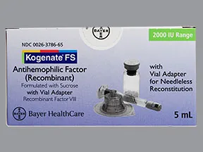 Kogenate FS 2,000 (+/-) unit intravenous solution