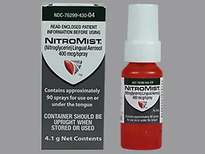 Nitromist 400 mcg/spray translingual aerosol
