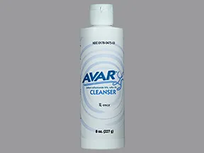 Avar LS 10 %-2 % topical cleanser