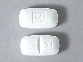 white rectangle scored pill